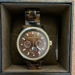 Michael Kors Brown and Gold Men's Watch